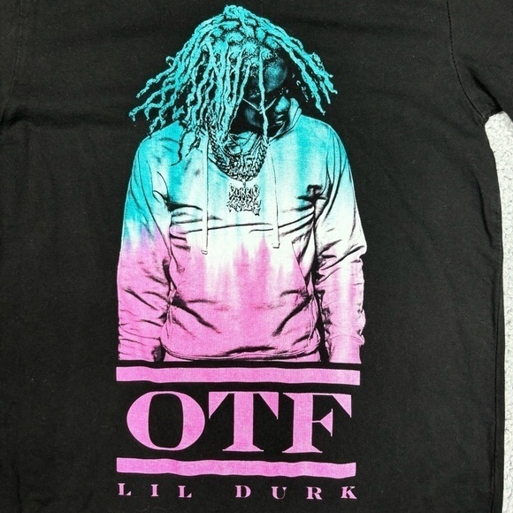 Lil Durk Shirt Womens Small Tee Music Rapper Bright OTF Only The Family Concert - Picture 2 of 4
